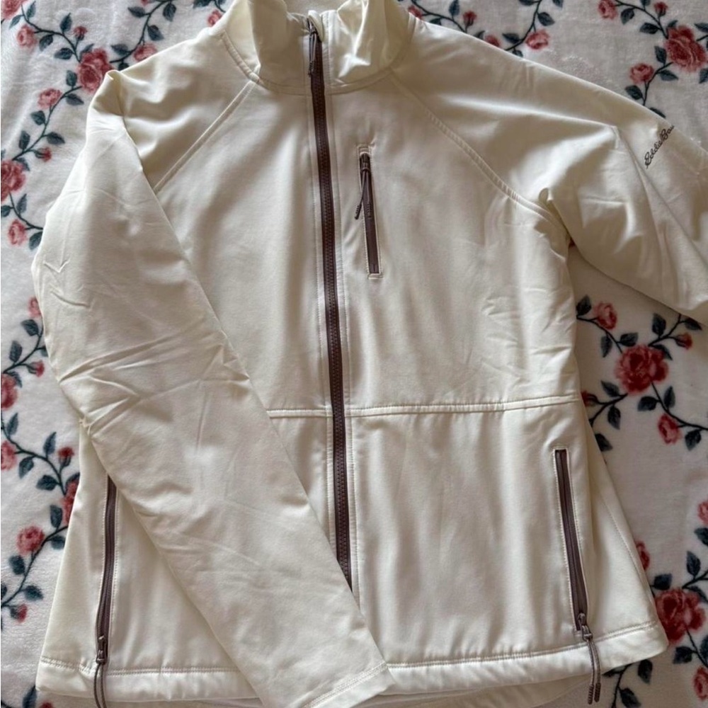 Eddie Bauer Off-White Fleece Jacket